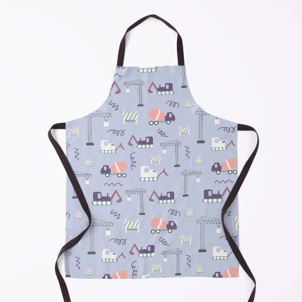 Item preview, Blue background construction repeat pattern designed and sold by tamongg14.