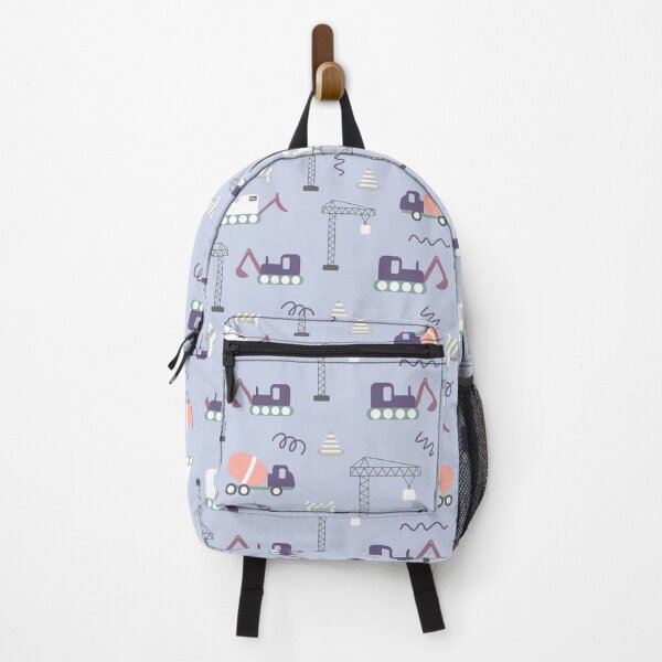 Item preview, Blue background construction repeat pattern designed and sold by tamongg14.