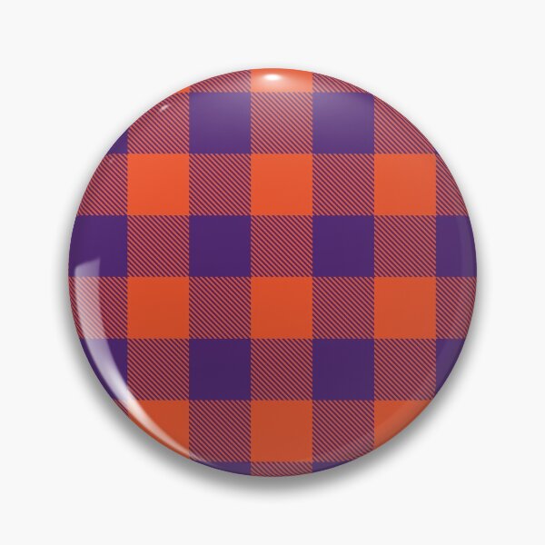 Item preview, PURPLE + ORANGE BUFFALO PLAID designed and sold by MerakiCreative.