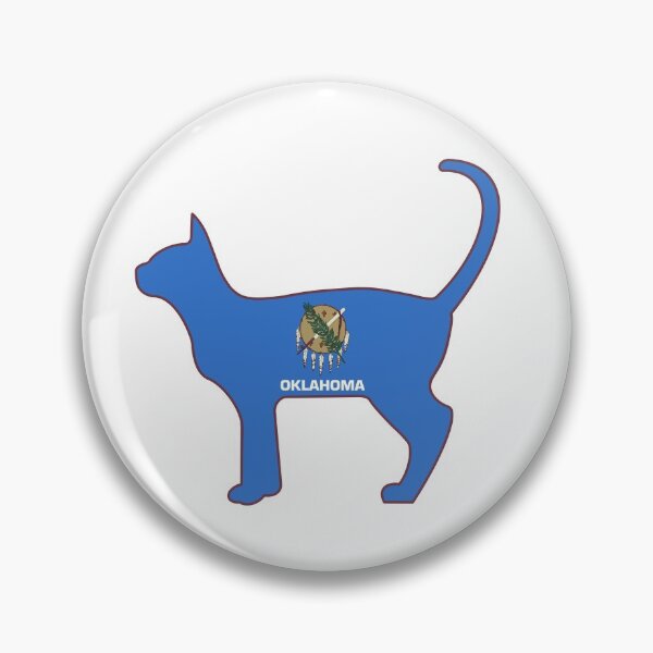 Item preview, State of Oklahoma Flag for Cat Lovers (White) designed and sold by Gsallicat.