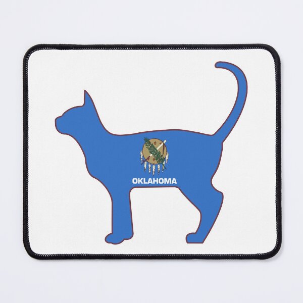 Item preview, State of Oklahoma Flag for Cat Lovers (White) designed and sold by Gsallicat.
