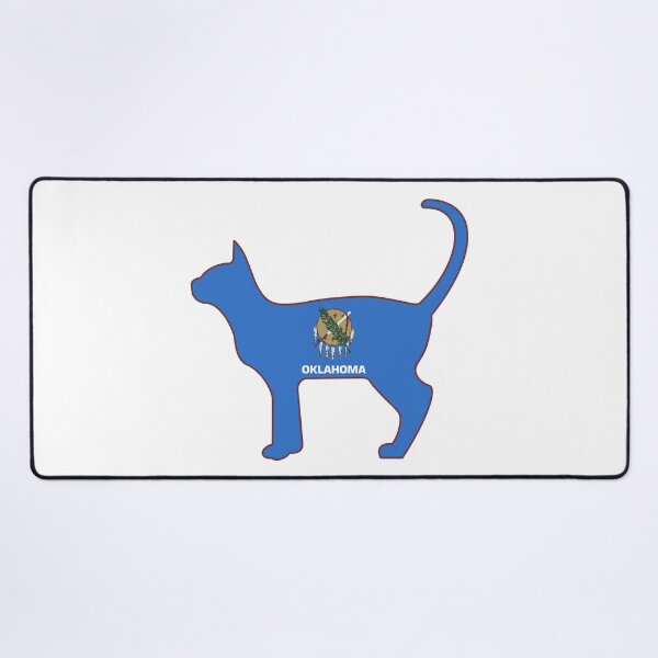 Item preview, State of Oklahoma Flag for Cat Lovers (White) designed and sold by Gsallicat.