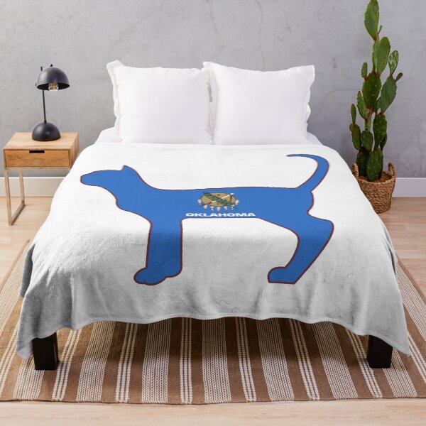 Item preview, State of Oklahoma Flag for Cat Lovers (White) designed and sold by Gsallicat.