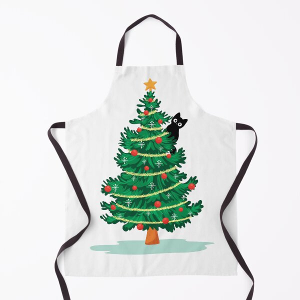 Item preview, Black Cat in Christmas Tree designed and sold by NordicNomad.