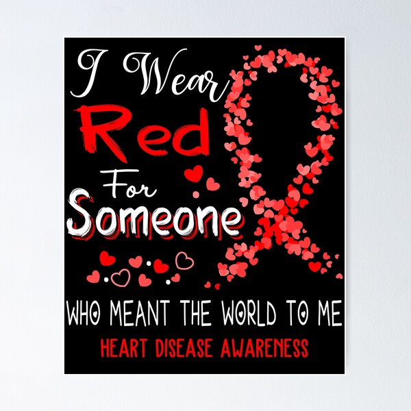 Item preview, I Wear Red For Heart Disease Awareness designed and sold by Tadmab.