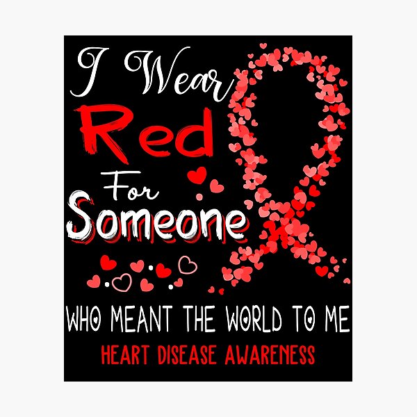 Item preview, I Wear Red For Heart Disease Awareness designed and sold by Tadmab.