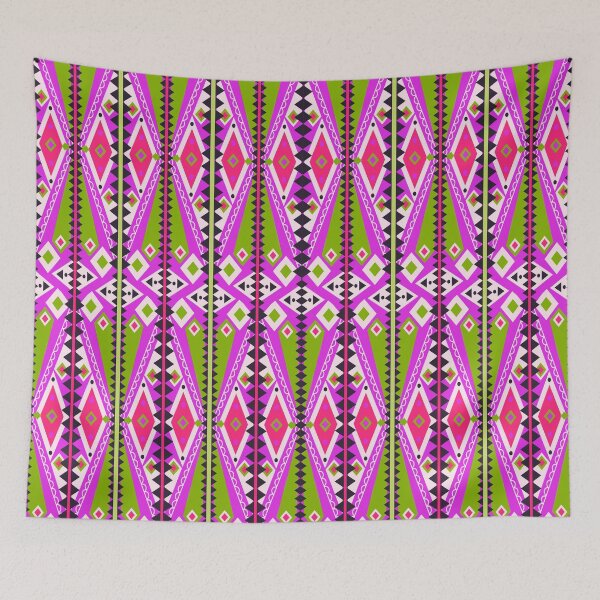 Artikelvorschau, Pink and Green Tribal Geometry entworfen und verkauft von Carolina Diaz.