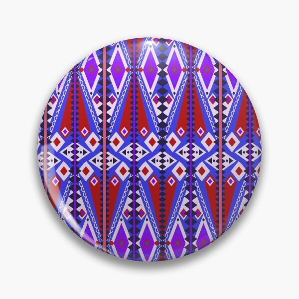 Item preview, Red and Blue Tribal Geometry designed and sold by Carolina Diaz.