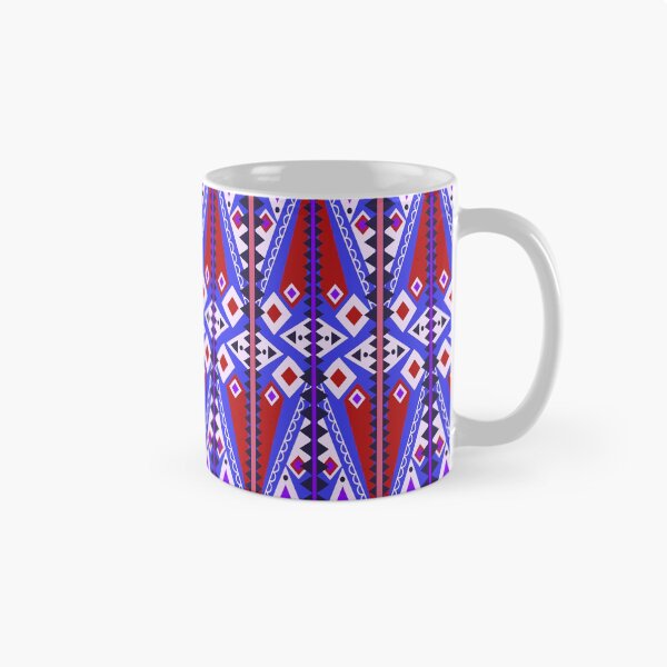 Artikelvorschau, Red and Blue Tribal Geometry entworfen und verkauft von Carolina Diaz.