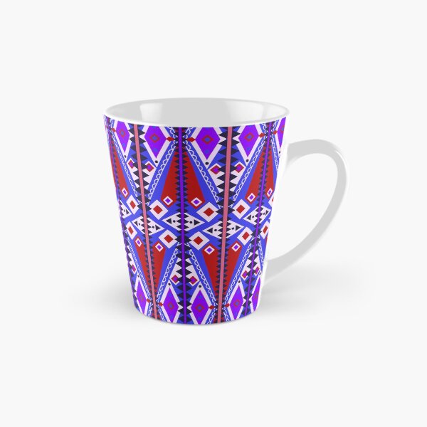 Item preview, Red and Blue Tribal Geometry designed and sold by Carolina Diaz.
