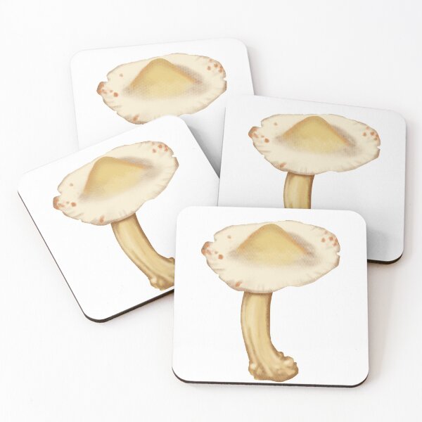 Item preview, Showy Volvaria Mushroom designed and sold by Katie Morris Art.