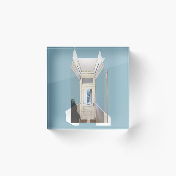 Item preview, Edwardian Hallway - Cyan on Cyan designed and sold by KLA-GustFlo.