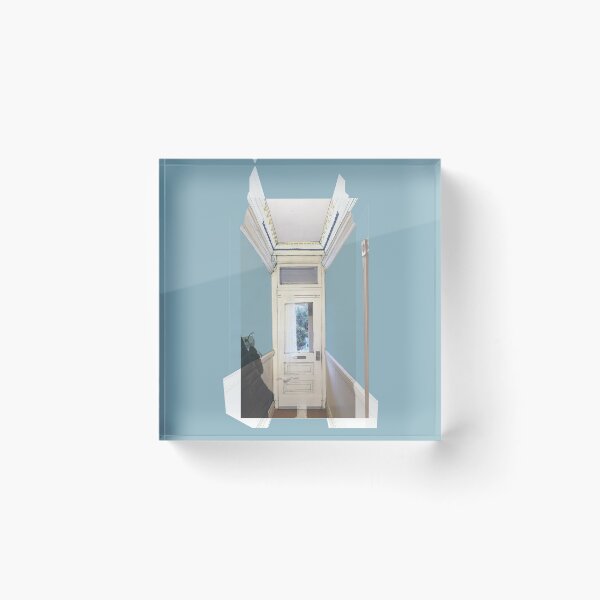 Item preview, Edwardian Hallway - Cyan on Cyan designed and sold by KLA-GustFlo.