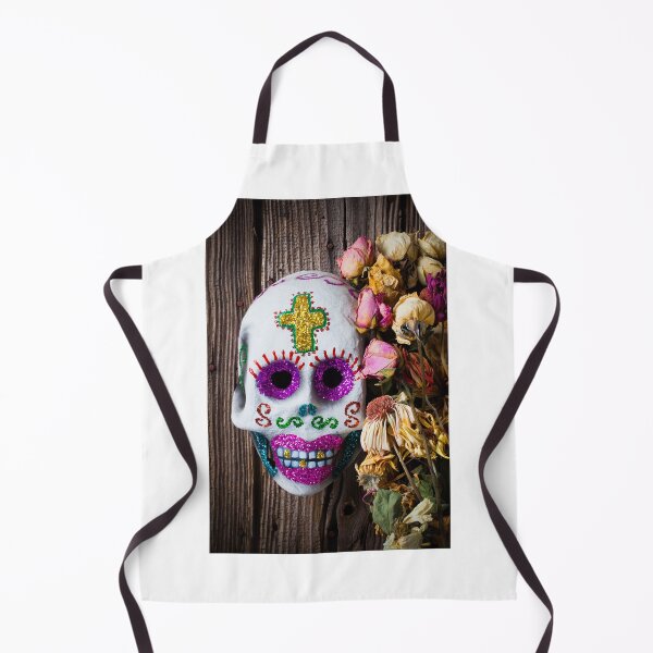 Item preview, Fancy skull and dead flowers designed and sold by Garry Gay.
