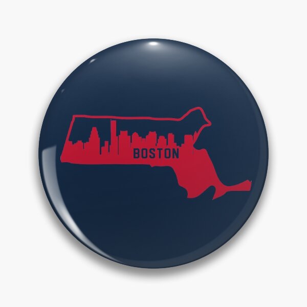 Item preview, Boston Massachusetts Baseball BOS Red and Navy designed and sold by toutwearapparel.