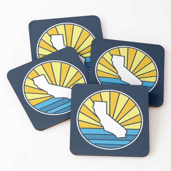 Item preview, California Navy Blue State CA Sunset and Water designed and sold by toutwearapparel.
