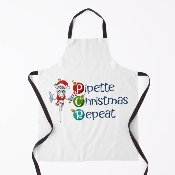 Item preview, PCR Pipette Christmas Repeat Science Biology Sciart Holiday Season Design designed and sold by Zit-Zat-Zot.