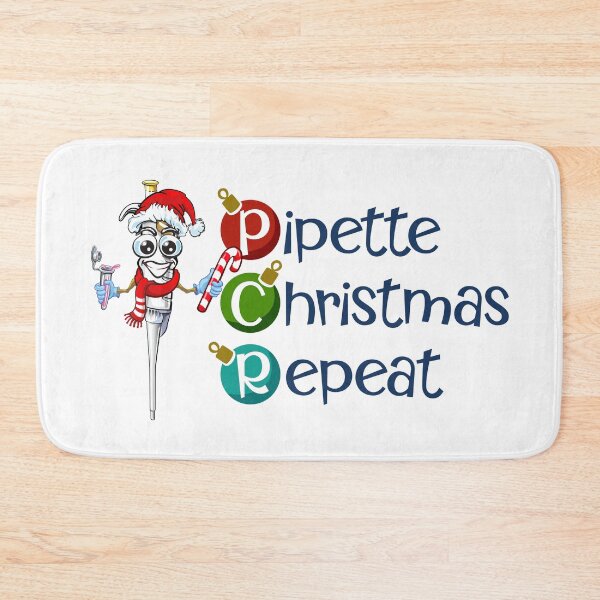 Item preview, PCR Pipette Christmas Repeat Science Biology Sciart Holiday Season Design  designed and sold by Zit-Zat-Zot.