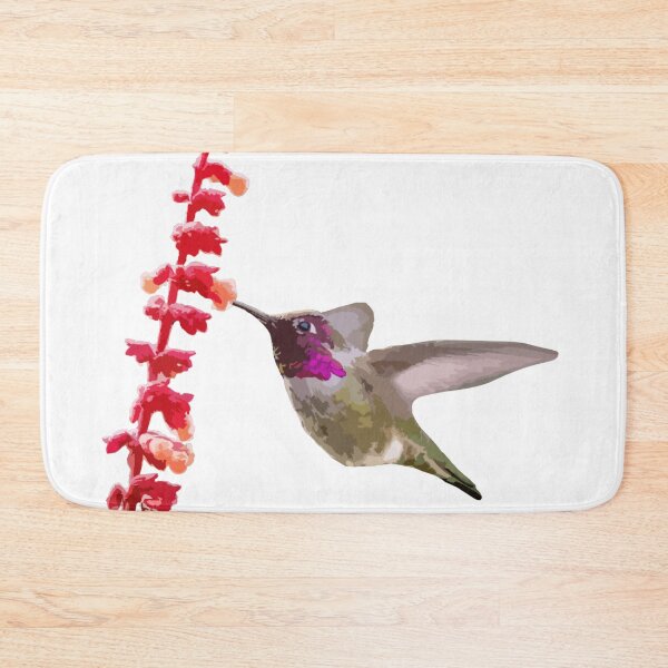 Item preview, Pink Hummingbird Bird With Flower designed and sold by AvianWorld.