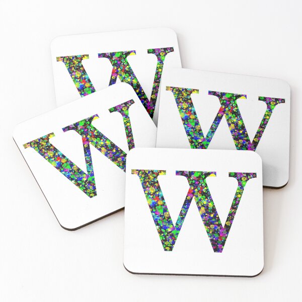 Item preview, Letter W Paint Splatter designed and sold by Handstand365.