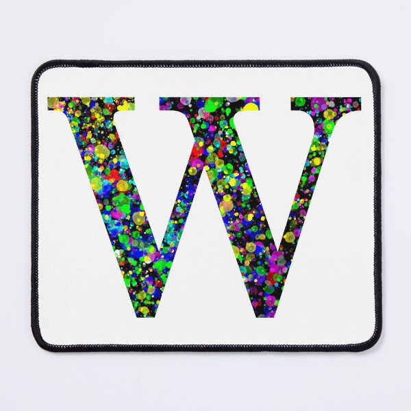 Item preview, Letter W Paint Splatter designed and sold by Handstand365.