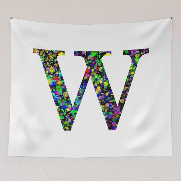 Item preview, Letter W Paint Splatter designed and sold by Handstand365.