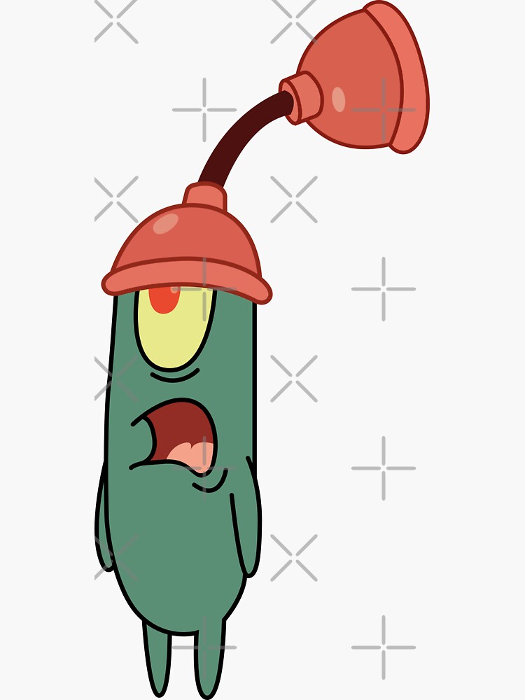 Spongebob Plankton, Vinyl 3 Sticker