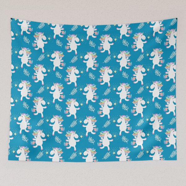 Item preview, Cute unicorns seamless illustration designed and sold by RoslynArt.