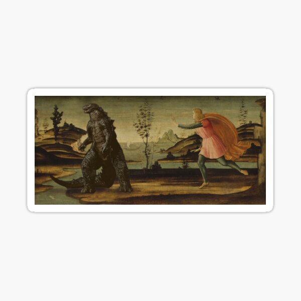 Monster Fleeing Apollo Sticker