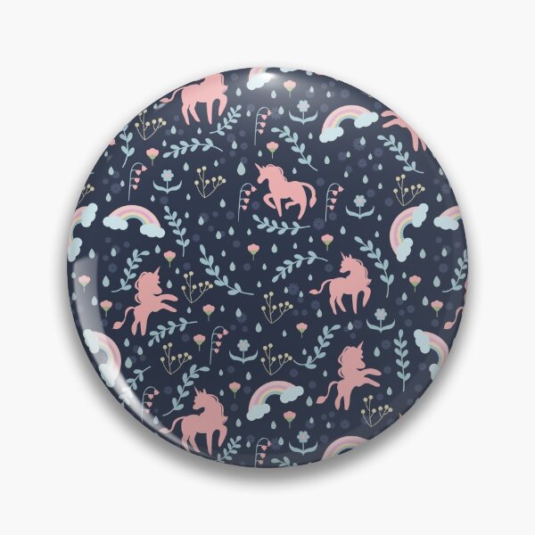 Item preview, Floral Vintage Unicorns and Rainbows designed and sold by RoslynArt.