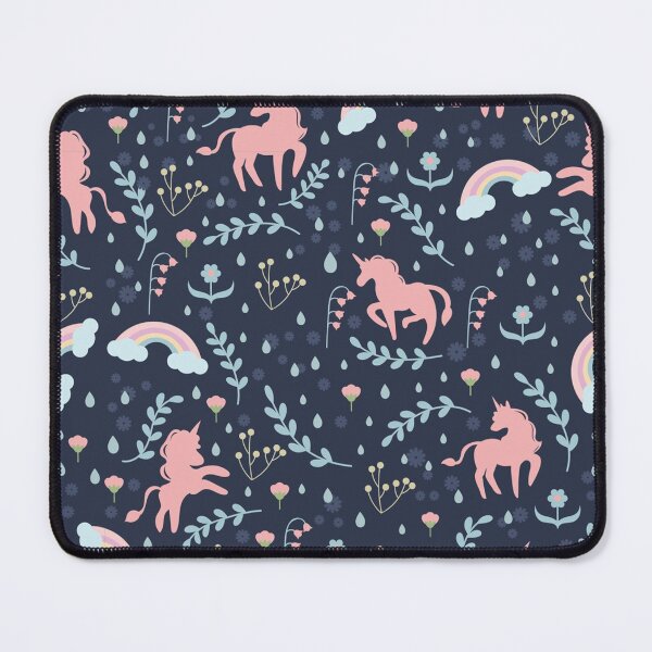 Item preview, Floral Vintage Unicorns and Rainbows designed and sold by RoslynArt.