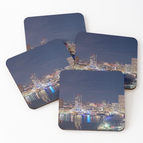 Item preview, Baltimore Inner Harbor Skyline at Night designed and sold by katelizspra.