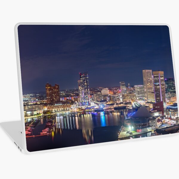 Item preview, Baltimore Inner Harbor Skyline at Night designed and sold by katelizspra.