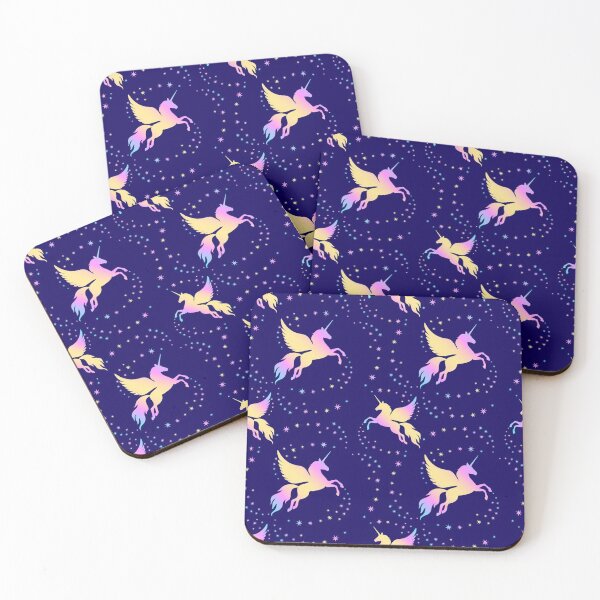 Item preview, Flying unicorn on the starry sky designed and sold by RoslynArt.