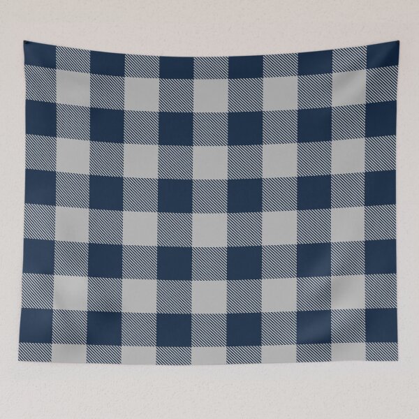 Aperçu de l'œuvre NAVY + GRAY BUFFALO PLAID créée et vendue par MerakiCreative.
