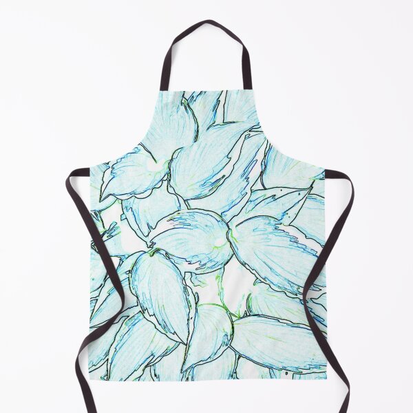 Item preview, Bright Turquoise Blue Green Pink Hosta Plant Print designed and sold by JariHawk.