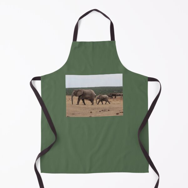 Item preview, Apron - Mother and Baby Elephant - South Africa  designed and sold by Alima Designs.
