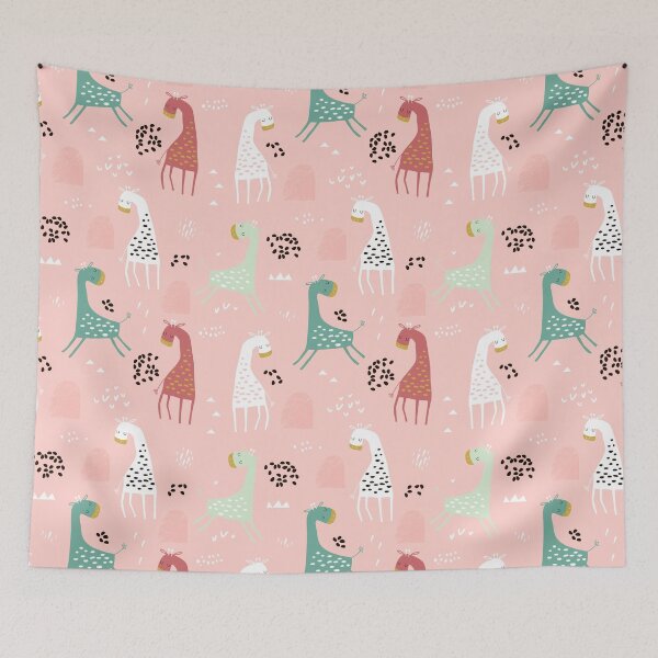 Item preview, Multicolor Abstract Giraffes  designed and sold by RoslynArt.