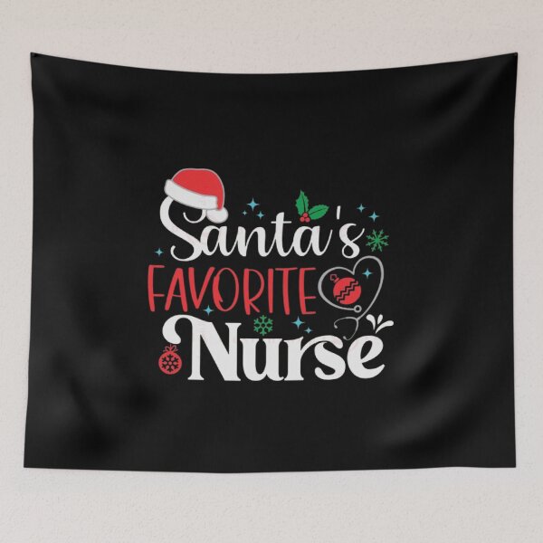 Item preview, santas favorite nurse designed and sold by Elano7.