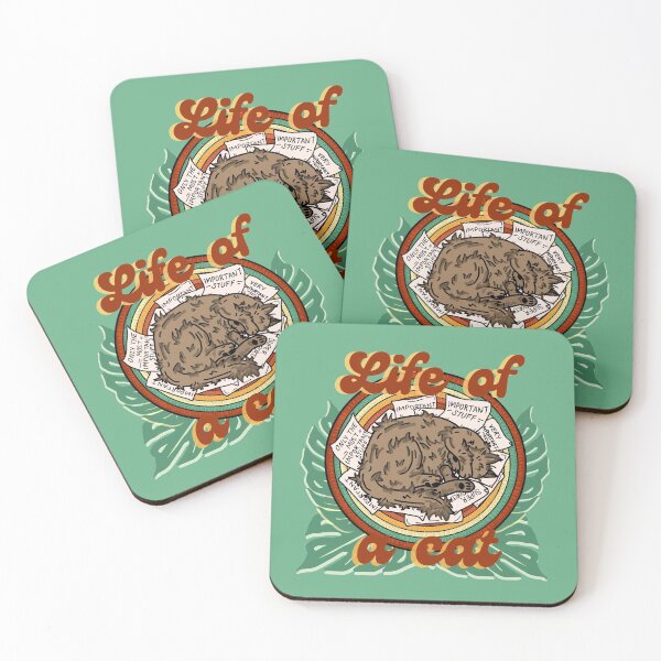 Item preview, Life of a cat, full colour designed and sold by prettymuchart.
