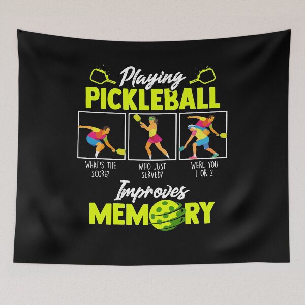 Item preview, Playing Pickleball Improves Memory Outdoor Activity designed and sold by Dressed For  Duty.