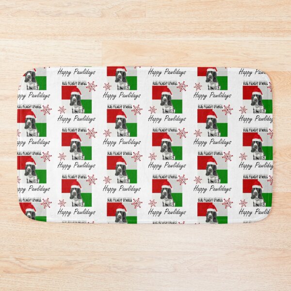 Item preview, Happy Pawlidays – Christmas Blue Picardy Spaniel Dog Design w/ Santa Hat designed and sold by platinumblks.