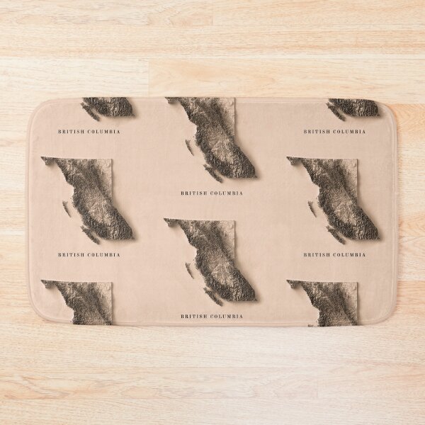 Item preview, British Columbia, Canada Relief Map 3D digitally-rendered designed and sold by ThinkAboutMaps.