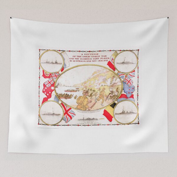 Item preview, Handkerchief - The Great War, Gallipoli, circa 1915 designed and sold by Pictures With A Message.