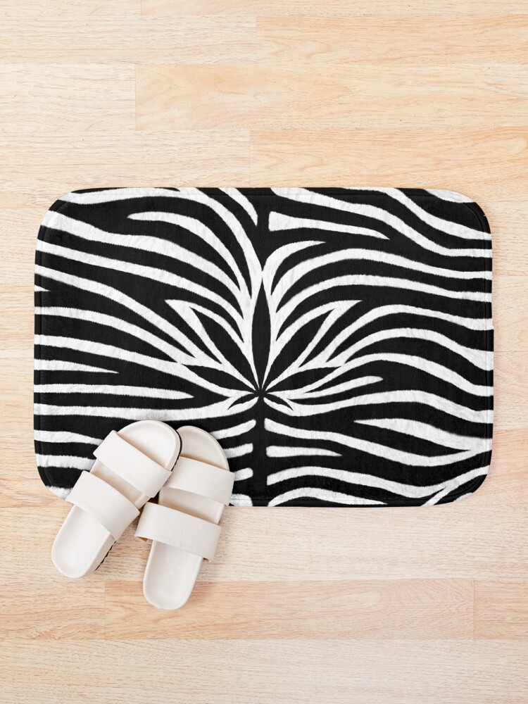 Thumbnail 1 of 6, Bath Mat, White Tiger designed and sold by Skyvora.
