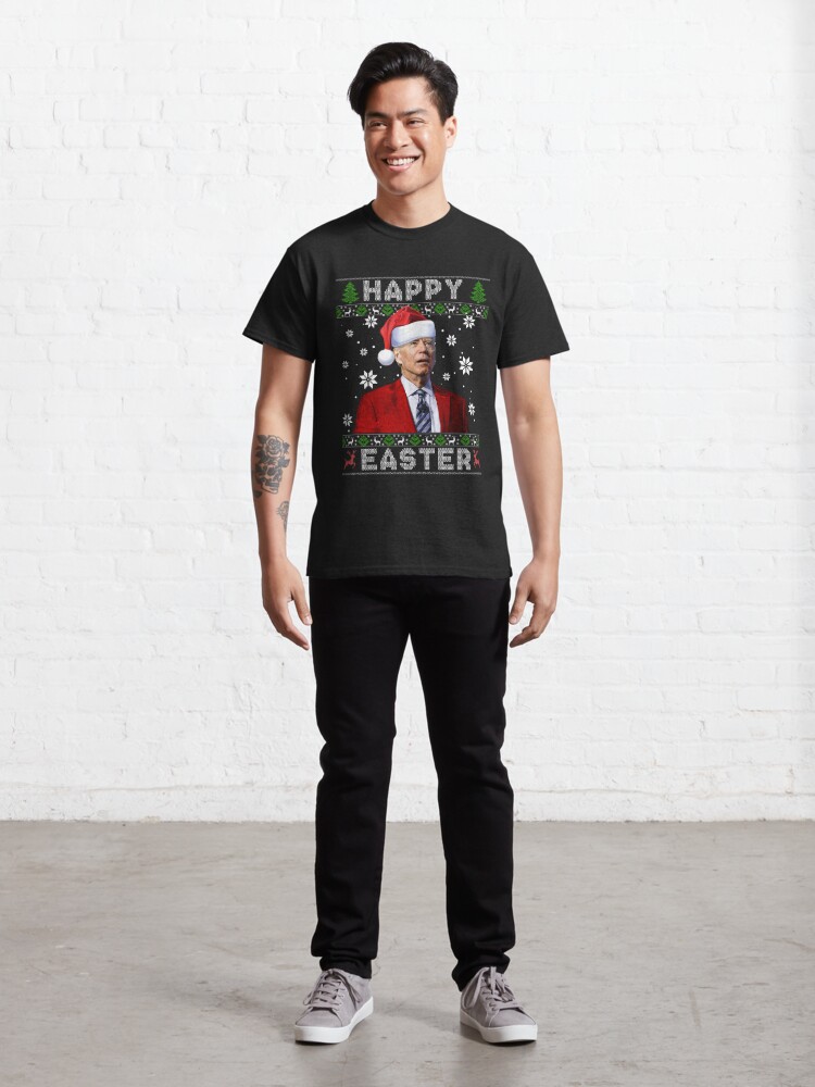 Discover Santa Joe Biden Happy Easter Ugly Christmas Sweater Classic T-Shirt