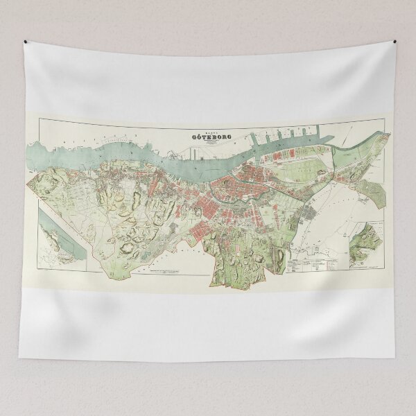 Item preview, Mapa de Gotemburgo - 1888 designed and sold by paulrommer.