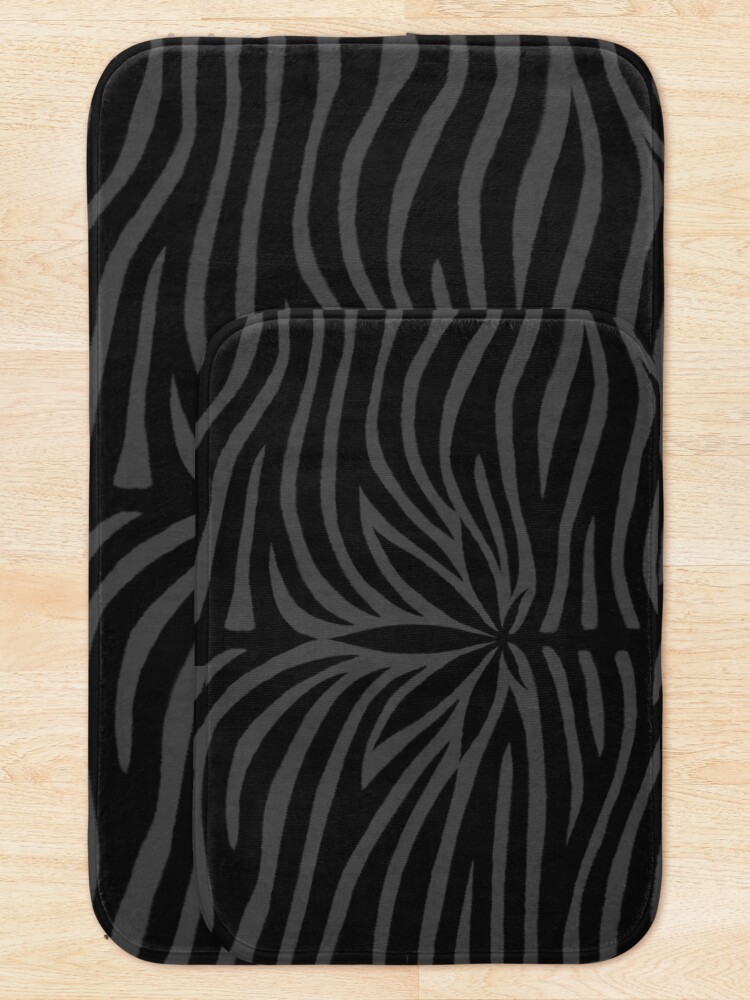 Thumbnail 5 of 6, Bath Mat, Black Tiger designed and sold by Skyvora.