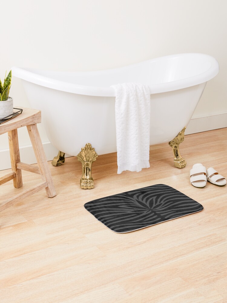 Thumbnail 2 of 6, Bath Mat, Black Tiger designed and sold by Skyvora.