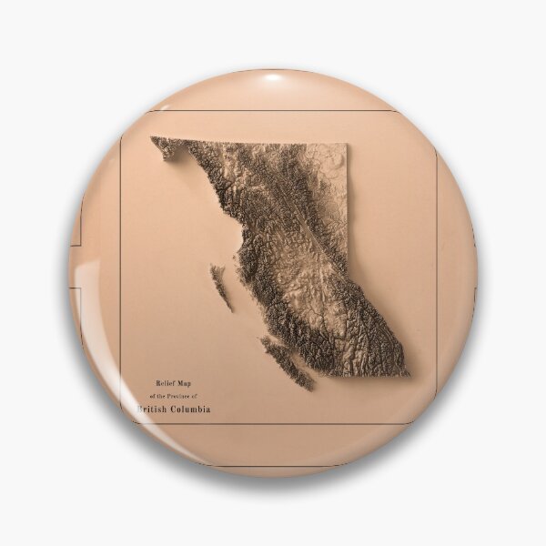 Item preview, British Columbia, Canada Relief Map 3D digitally-rendered designed and sold by ThinkAboutMaps.